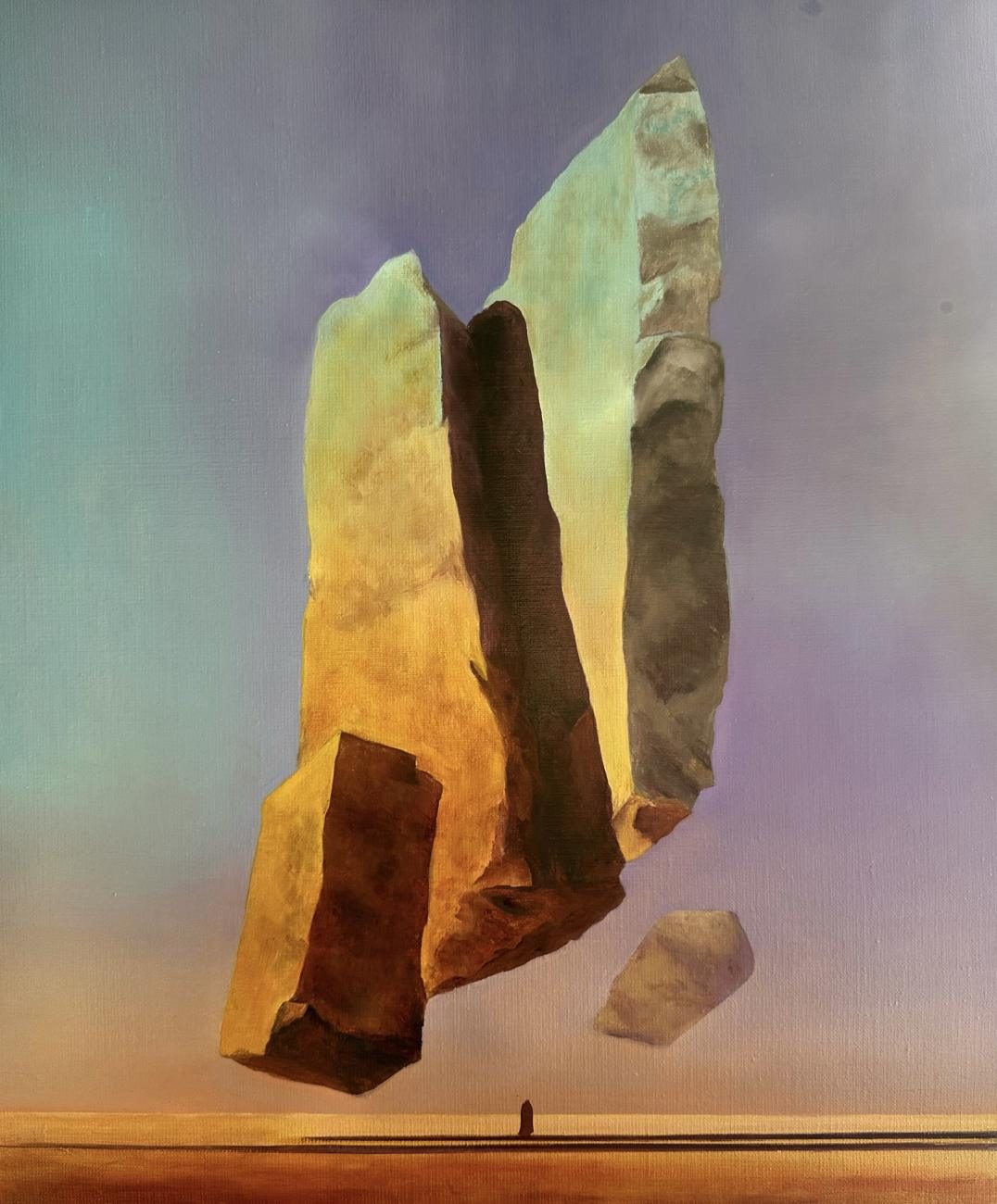 The Big Freeze — Oil on linen · 100 × 200 cm · 2025